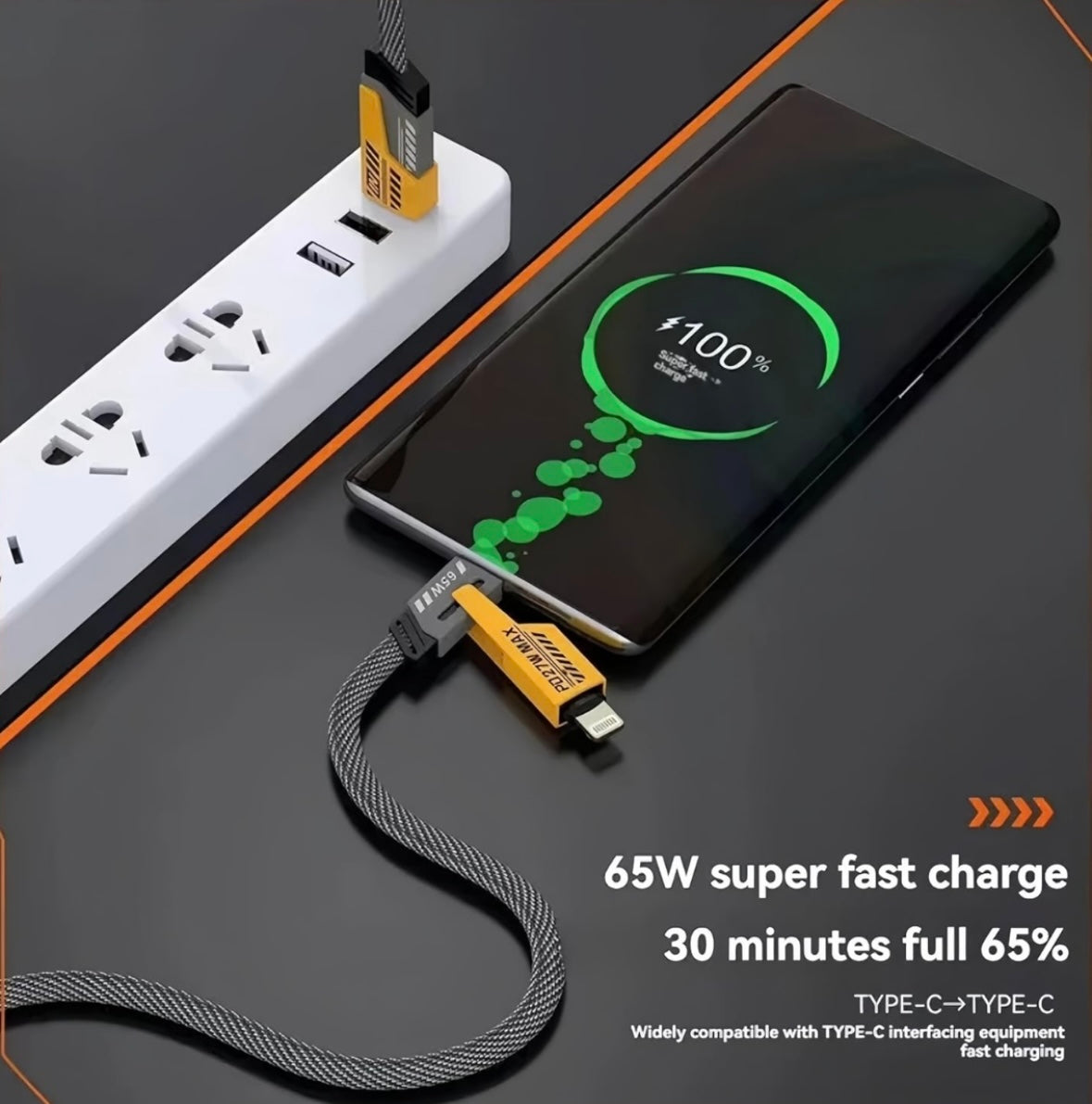 4 in 1 Multi Fast Charger Cable