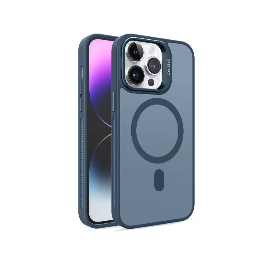 CaseKraft Magsafe Pro Case (Blue) with camera protection